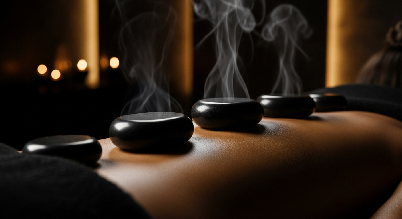 Hot stone therapy